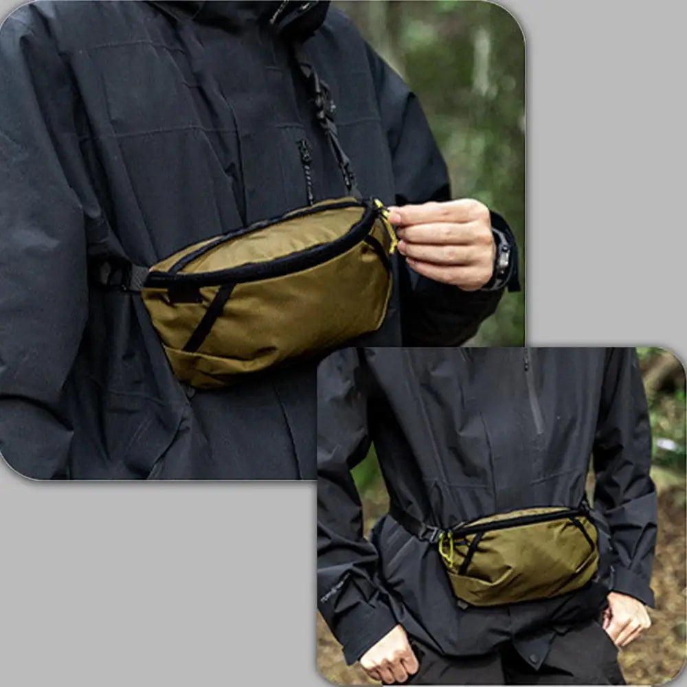 Portable Outdoor Waist Bag Adjustable Hiking Bag With Strap Mountaineering Running Waist Bag Cycling Backpack For Camping Hiking