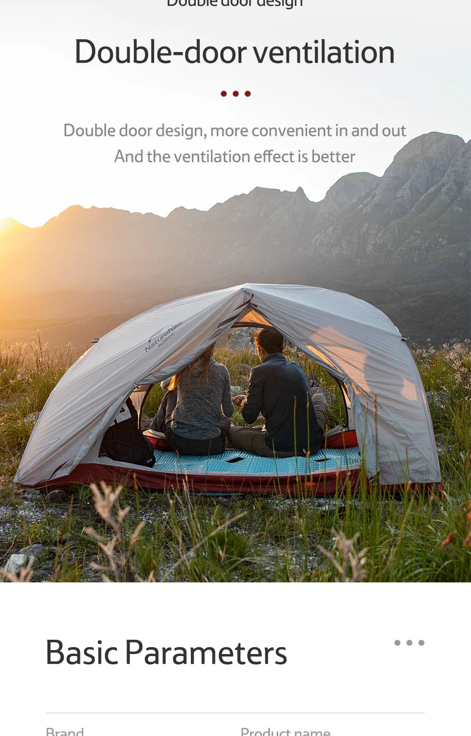 Ultralight Waterproof Tent 2 People 4 Seasons Outdoor Travel Hiking Fishing Tent Double Layers Tent