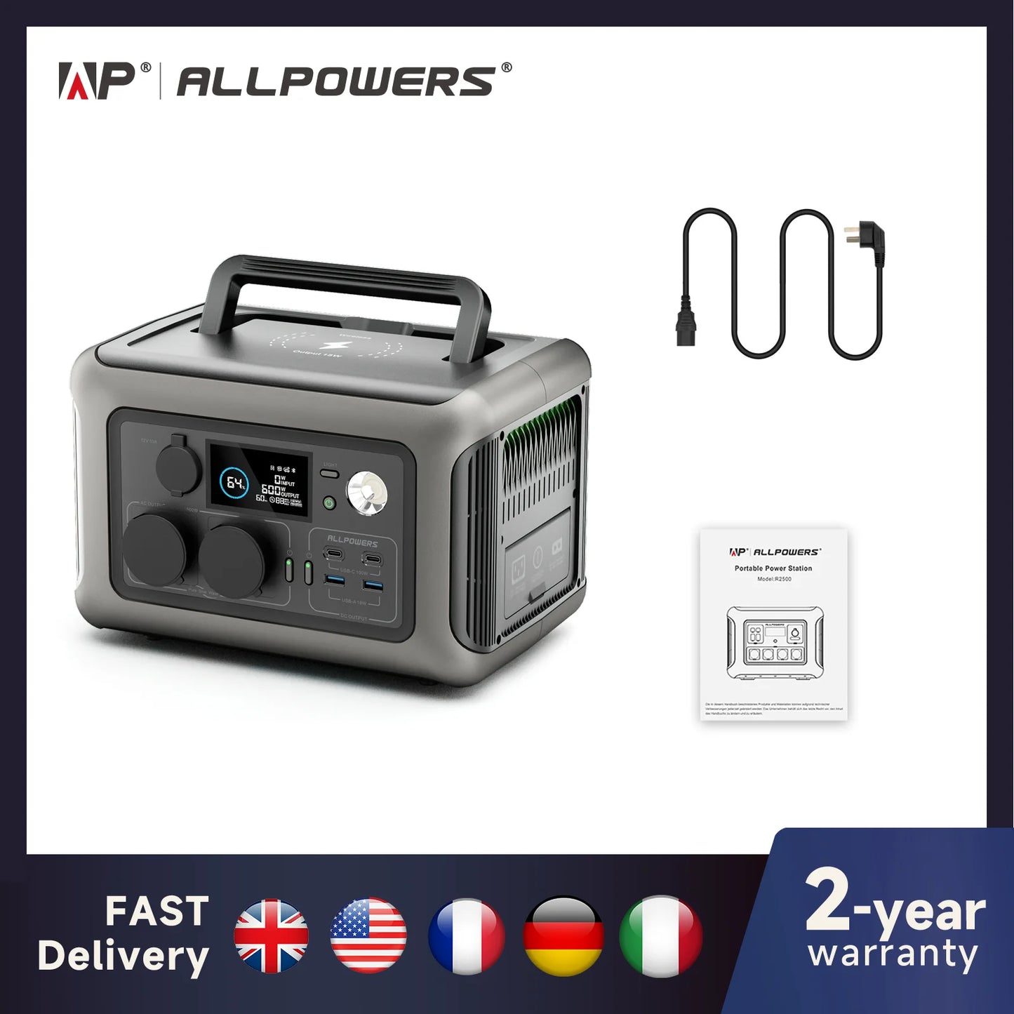 ALLPOWERS Portable Power Station R600