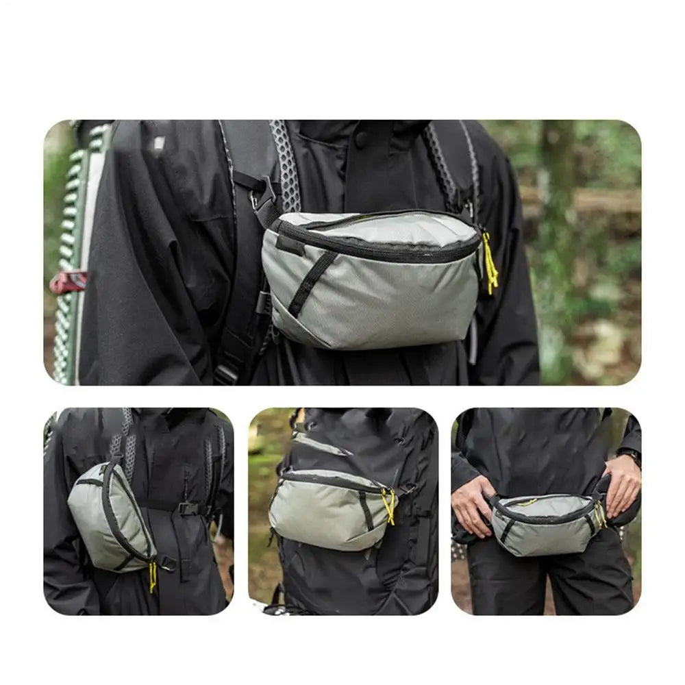 Adjustable Chest Belt Fishing Fanny Bag Hiking Bag With Strap Portable Waist Bag Multifunctional Belt Bags For Traveling Running