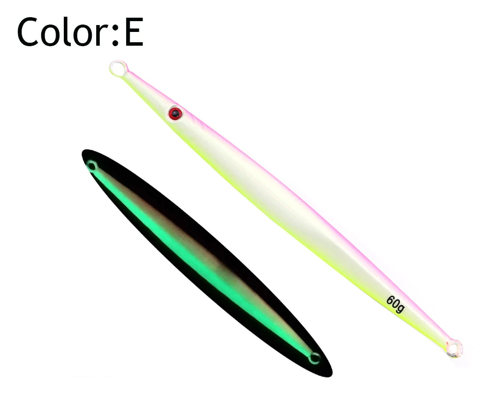 NEW 25pc  Matel Slow Jigging Spoon Lure 100g Sea Fishing Lure Artificial Bait Fishing Tackle