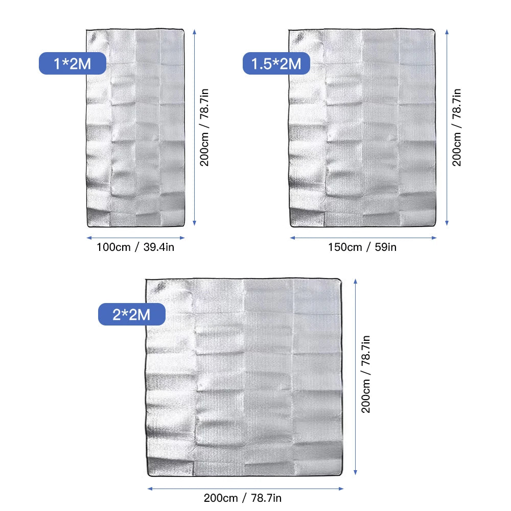 Ultralight Waterproof Camping Mat Ourdoor Blanket Beach Mattress Sleeping Pad Aluminum Foil EVA Foam Mat Tent Sleeping Mattress