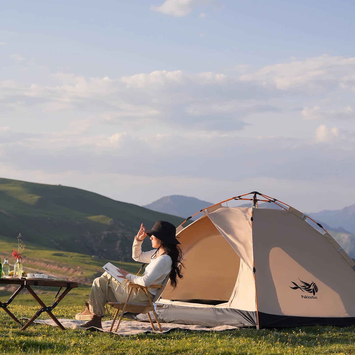 2-4 Person Camping Windproof Tents, Easy To Set Up, lightweight,Suitable For Family Travel,