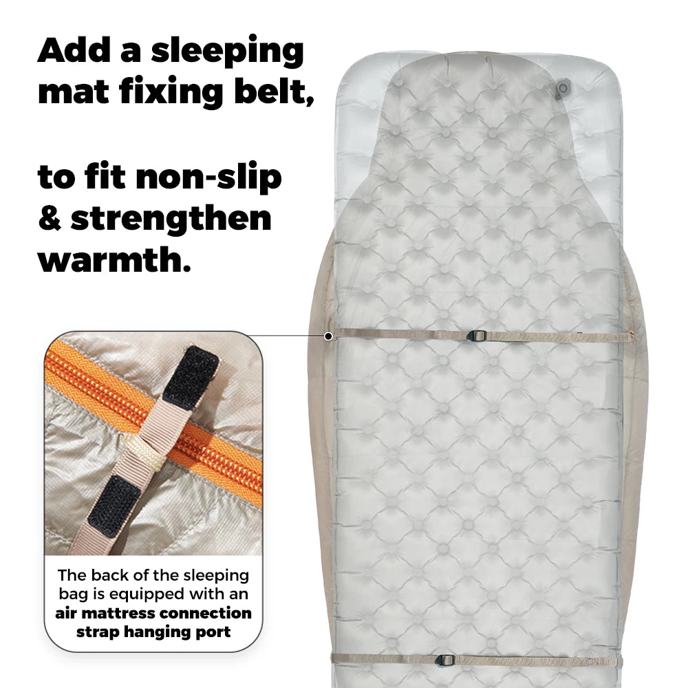 Naturehike Alpine PRO Goose Down Sleeping Bag Lightweight Mummy Sleeping Bag Winter Thick Camping Hiking Backpacking Equipment