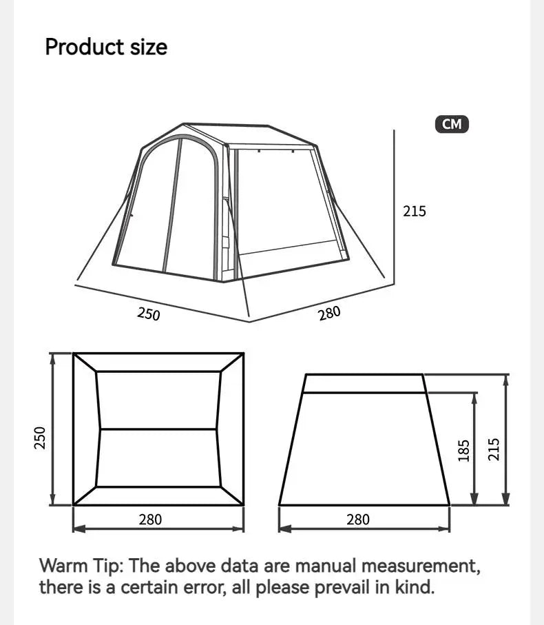 AIR 7.0 Car Tail Inflatable Tent Sunshade Waterproof SUV Travel Tent Versatile Outdoor Camping Removable DIY Car Tent