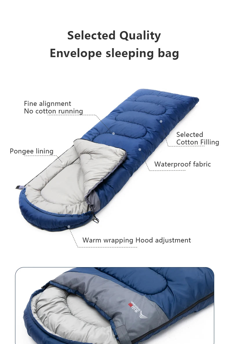 Camping Sleeping Bag Ultralight Waterproof Warm Envelope Backpacking Sleeping Bags for Outdoor Traveling Hiking