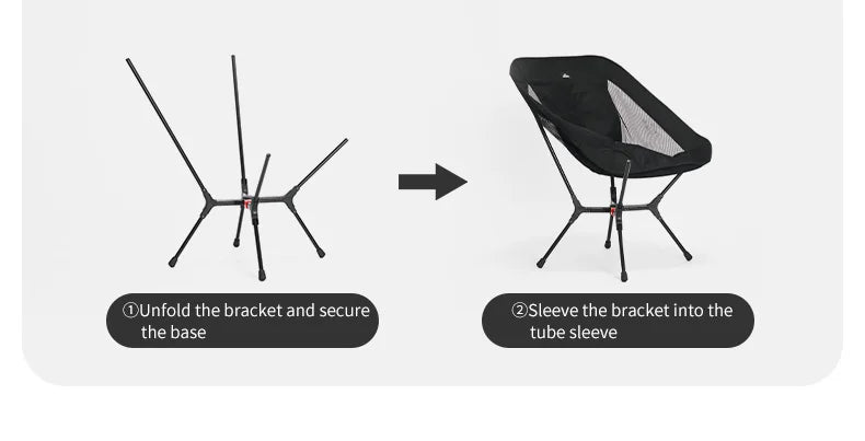 Ultralight Folding Camping Chair Aluminum Alloy , Portable Compact Backpacking Hiking Chair
