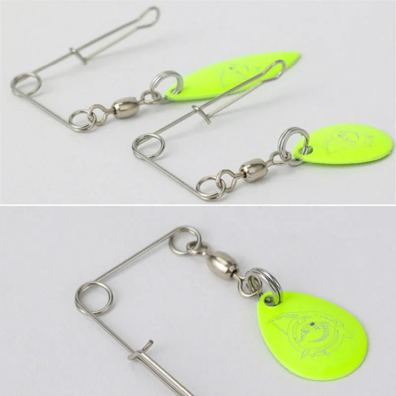 New 1-5PCS Spinner Fishing Lure Bait Spoon Swisher Buzzbait Bass Wire Baits Popper Vib Spinnerbait Lure DIY Fishing Accessories