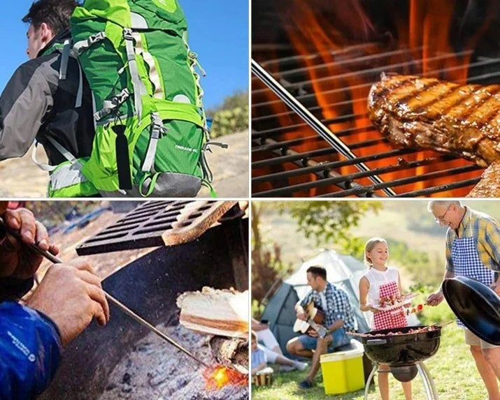 Fire Tube Blow Tool Pipe Camping Blower Collapsible Campfire Bellows Outdoor Telescopic Bellowing Survival Starter Pocket Gear