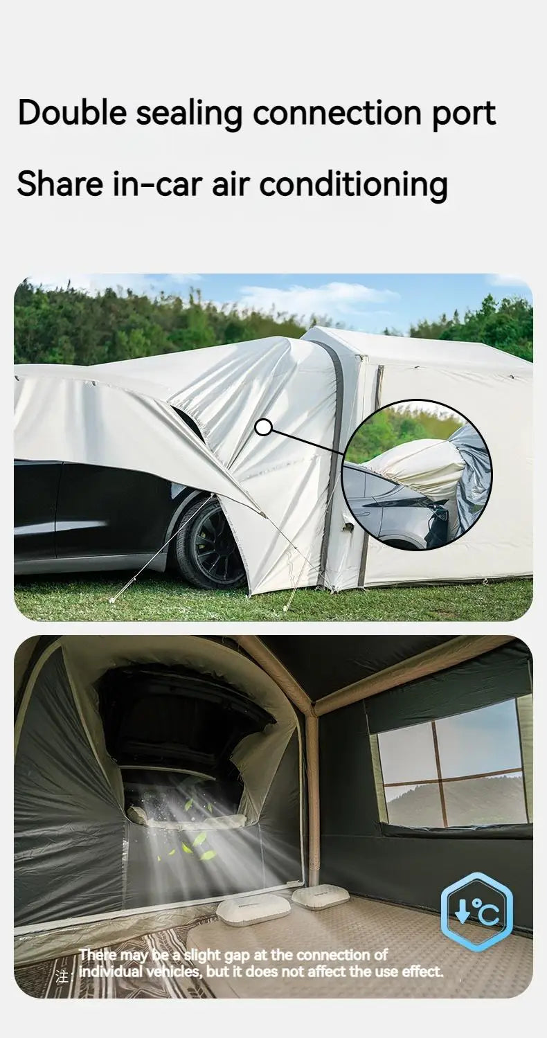 AIR 7.0 Car Tail Inflatable Tent Sunshade Waterproof SUV Travel Tent Versatile Outdoor Camping Removable DIY Car Tent