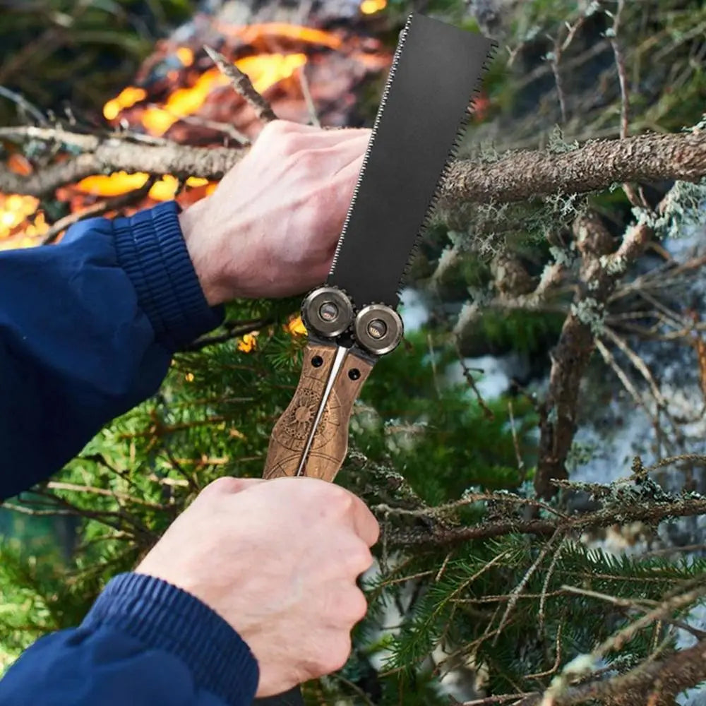 Folding Saw SK5 Steel Folding Double-Sided Saw 6.3in Woodworking Camping Saw Outdoor Survival Tool Wet/Dry Wood Flat Saw