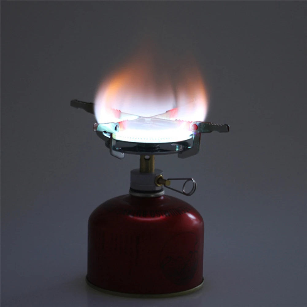 3-1pcs Outdoor Camping Gas Stove Small Camping Stove with Storage Bag Portable Cooking Stove Adjustable for Picnic BBQ Gas Stove