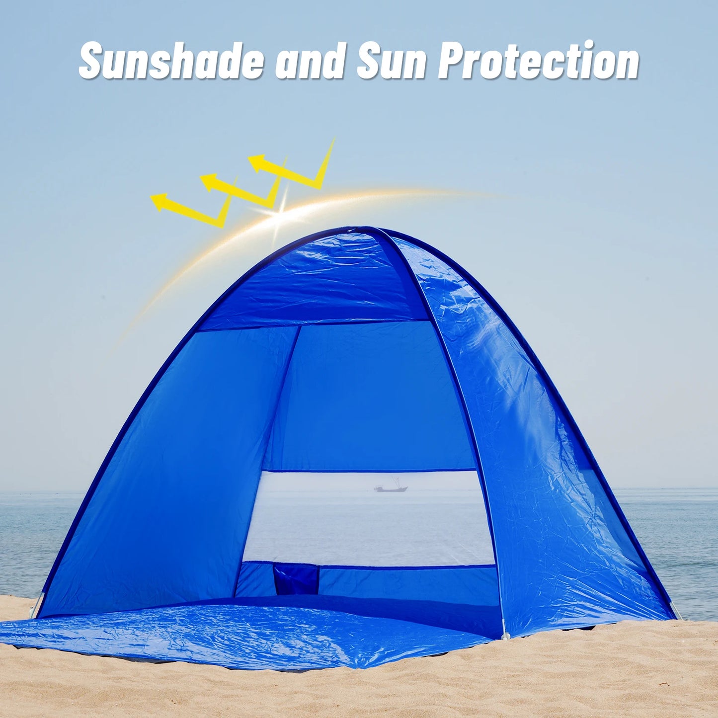 Pop-up beach tent,with handbag - compact folding design, for outdoor camping,picnicking, and travel