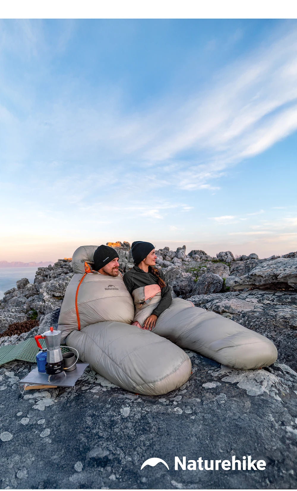 Naturehike Alpine PRO Goose Down Sleeping Bag Lightweight Mummy Sleeping Bag Winter Thick Camping Hiking Backpacking Equipment