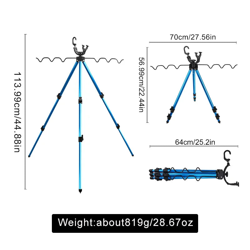 WEIHE 1pcs C# fishing rod holder Telescopic fishing rod bracket