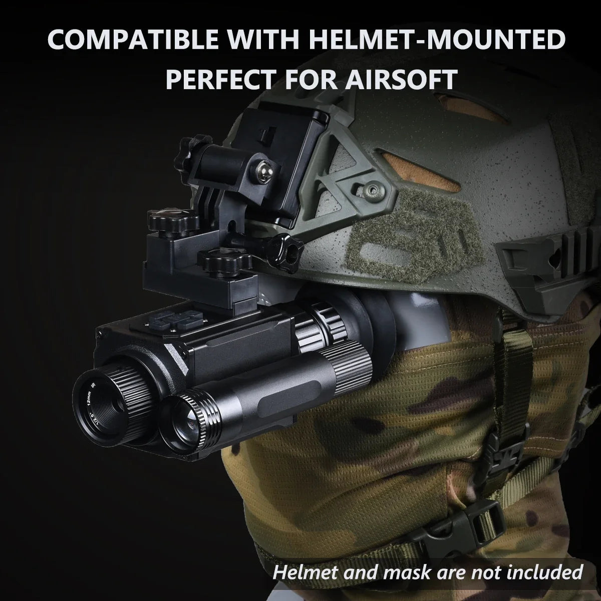NK006 Helmet Night Vision Monocular Long-Distance Infrared 5X Zoom 1080P Digital Hunting Night Vision Goggles Telescope