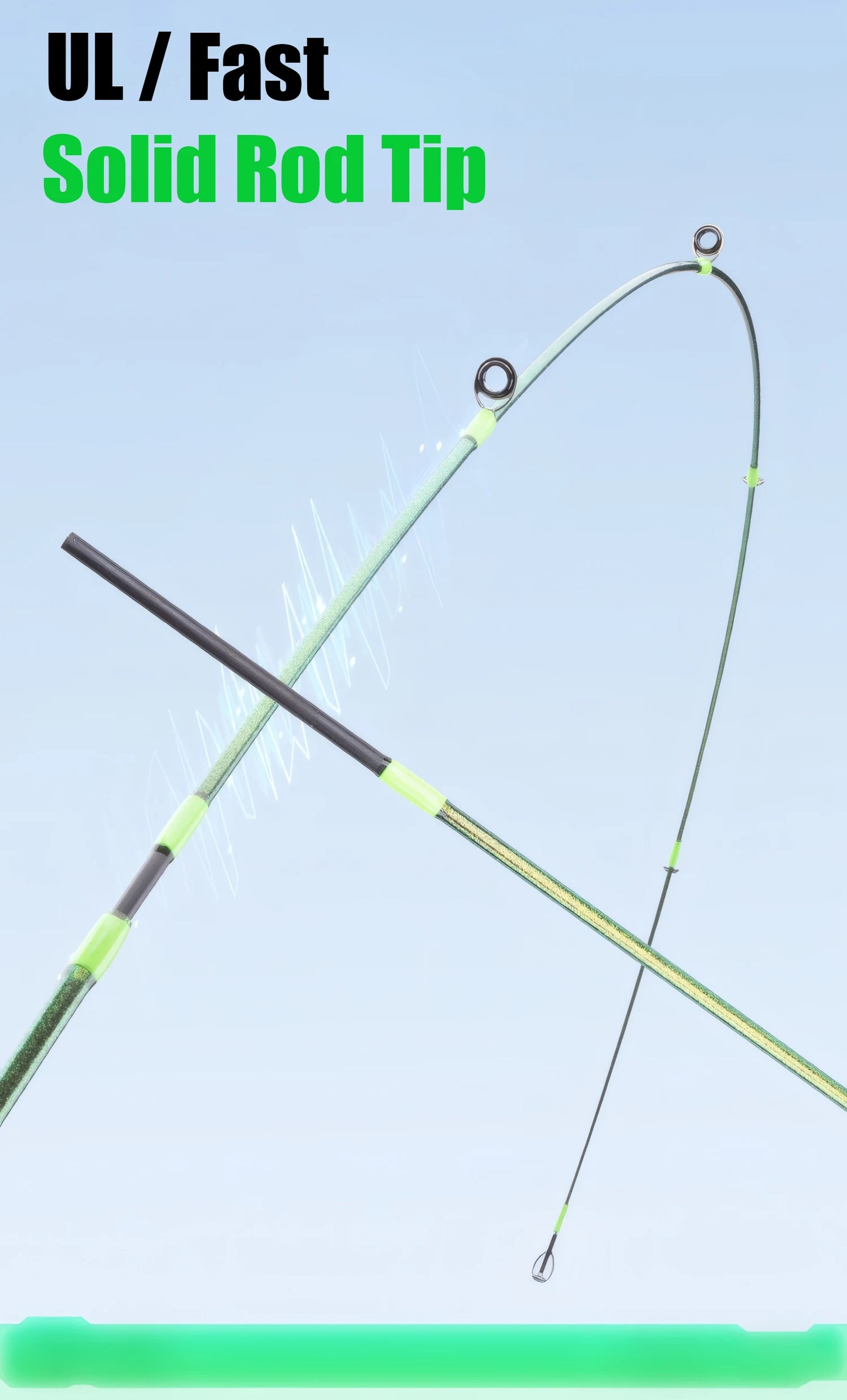 UL Lure Fishing Rod Accessories,Ultralight Carbon Fiber Spinning Casting Bait Rod,Carp Trout Bass Fishing Pole Tool,Solid Tip