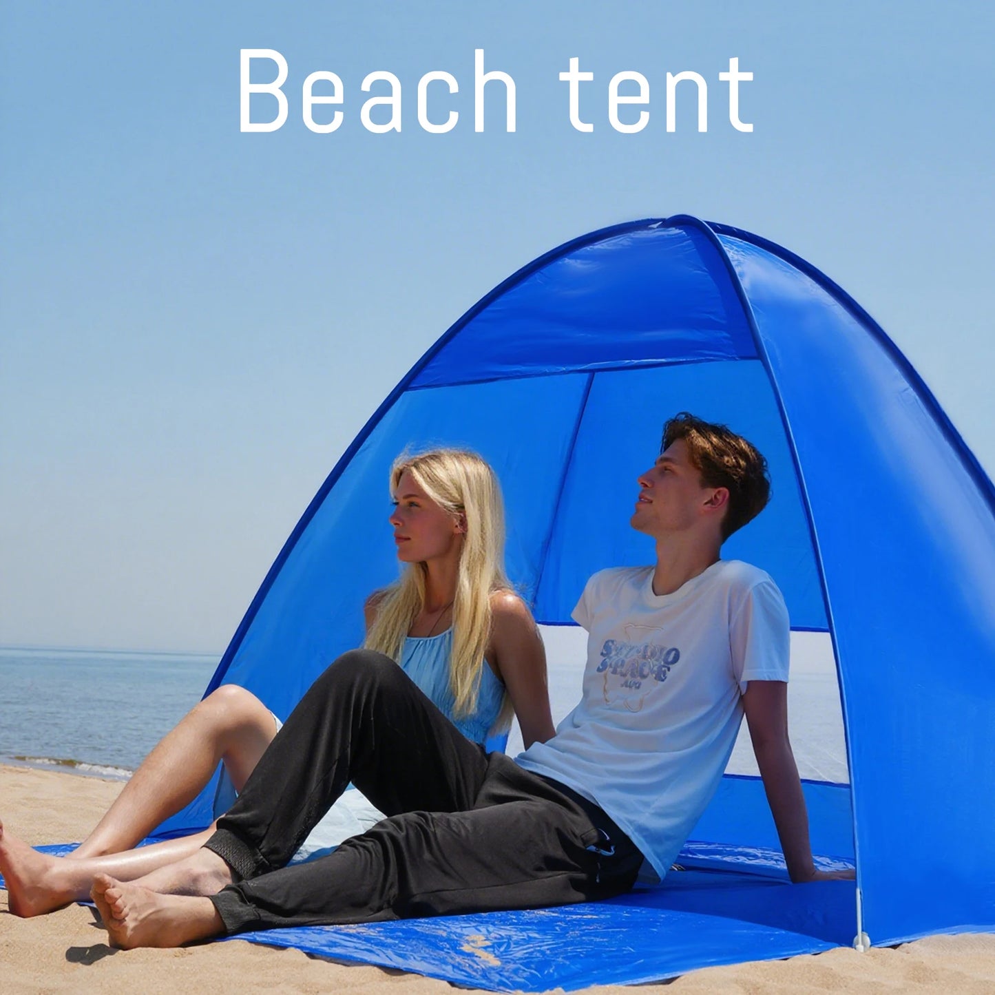 Pop-up beach tent,with handbag - compact folding design, for outdoor camping,picnicking, and travel