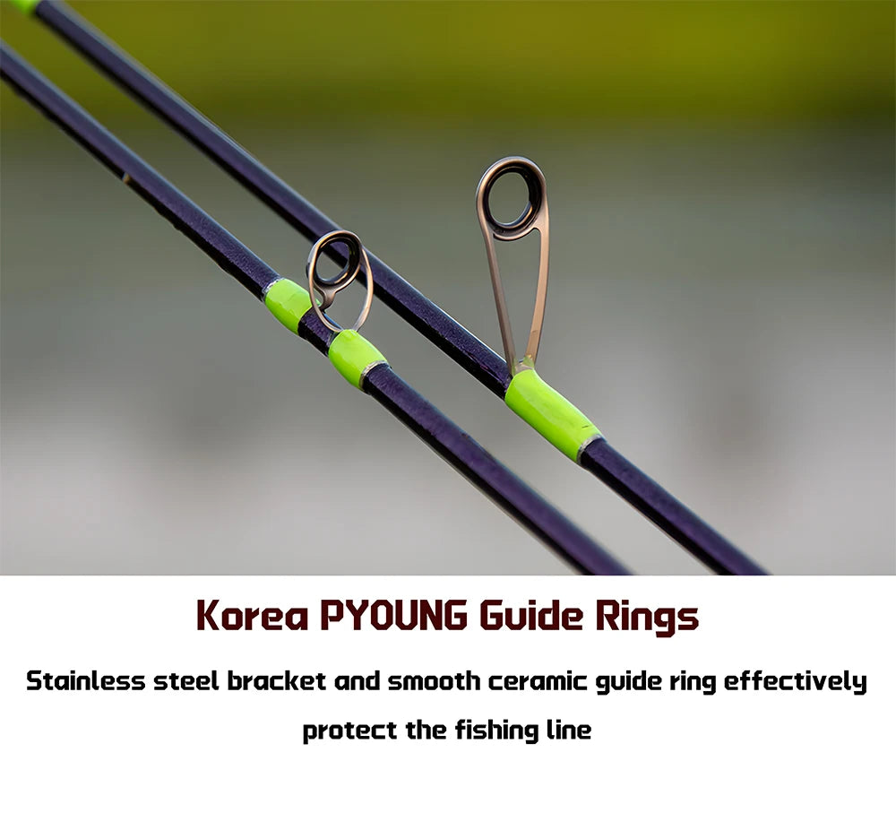 UL Ultra Light Carbon Fiber Lure Fishing Rod Accessories for Carp Trout Bass,Spinning and Casting Rod,Small Bait Fishing Pole