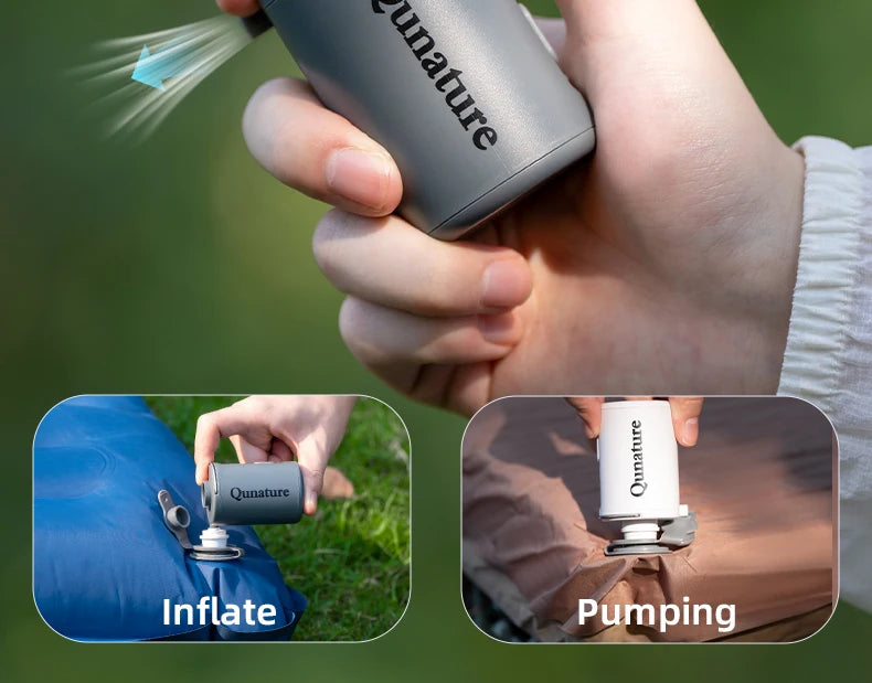 Multifunctional Electric Air Pump - Outdoor Mini Portable for Camping Air Mattress Swimming Ring Inflation & Deflation