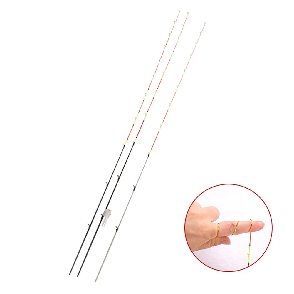 55cm Half/Full Titanium Raft Stick Tip Night Fishing Pole Refit Tip Replacement Outdoor Fishing Tackle Tool Accessories