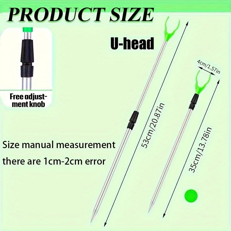 2pcs/6pcs Extendable Fishing Rod Holder, Bracket Shelf, for Ground Surf Catfish Bank Fishing Pole Holders