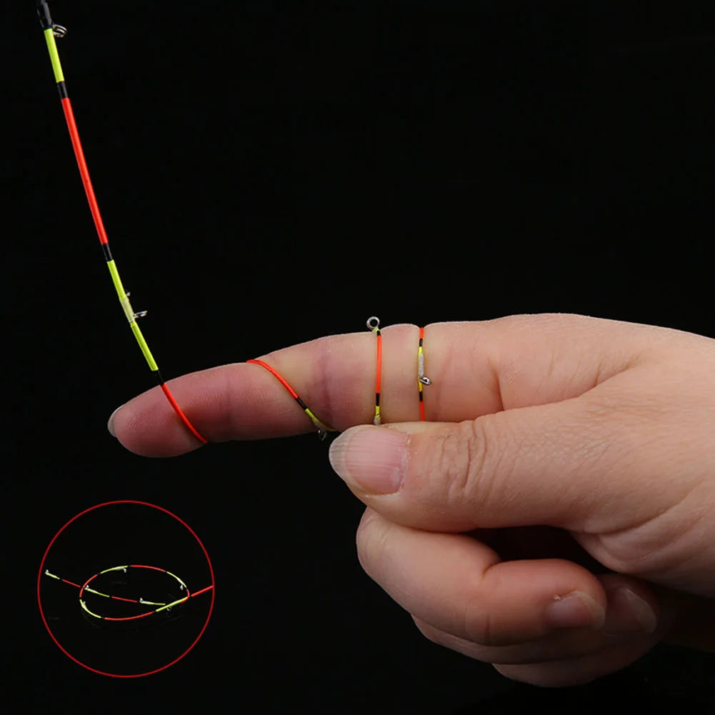55cm Half/Full Titanium Raft Stick Tip Night Fishing Pole Refit Tip Replacement Outdoor Fishing Tackle Tool Accessories