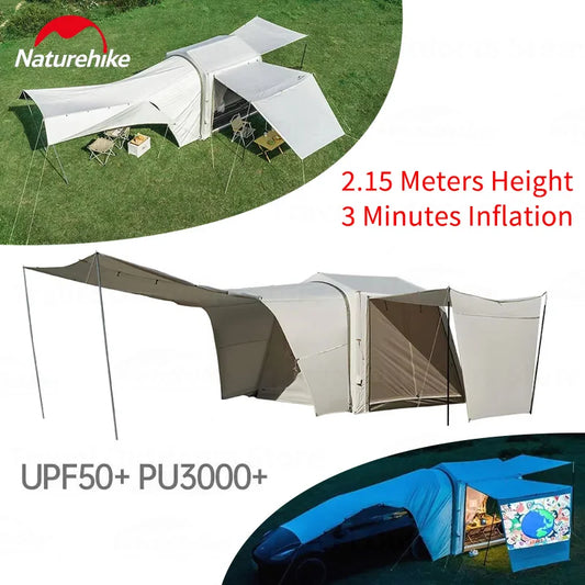 AIR 7.0 Car Tail Inflatable Tent Sunshade Waterproof SUV Travel Tent Versatile Outdoor Camping Removable DIY Car Tent