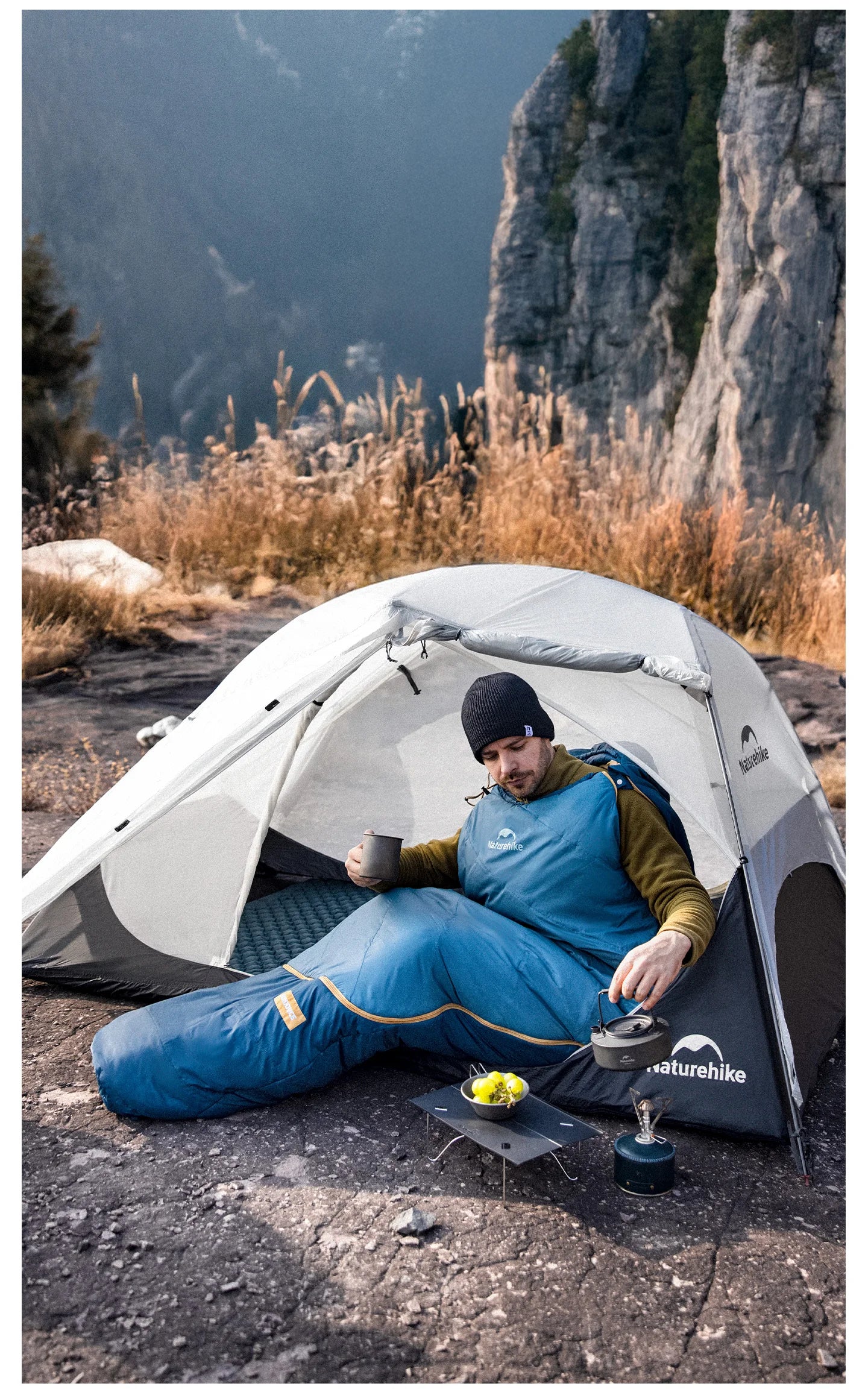 MG120 5℃ MG270 -2℃ Mummy Sleeping Bag Ultralight Camping Hiking Cotton Warm Thermal Winter Machine Wash Tour Gear