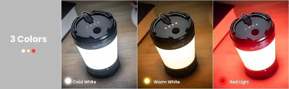 LT1S Camping Light USB C 21700 Rechargeable Powerful Torch Portable Emergency Lantern 2700K-6500K with Reverse Charging