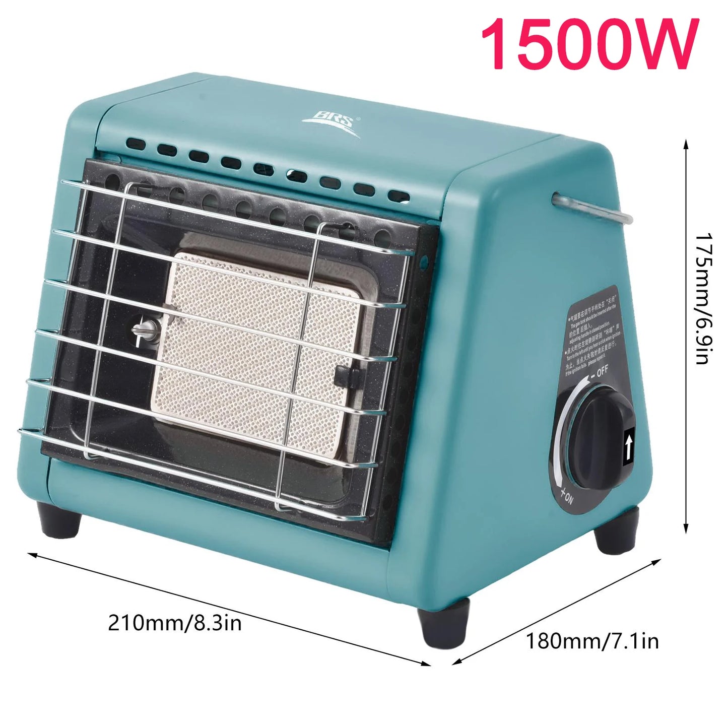 Outdoor Heater 1300W Portable Dual-Use Mini Tent Heater For Camping