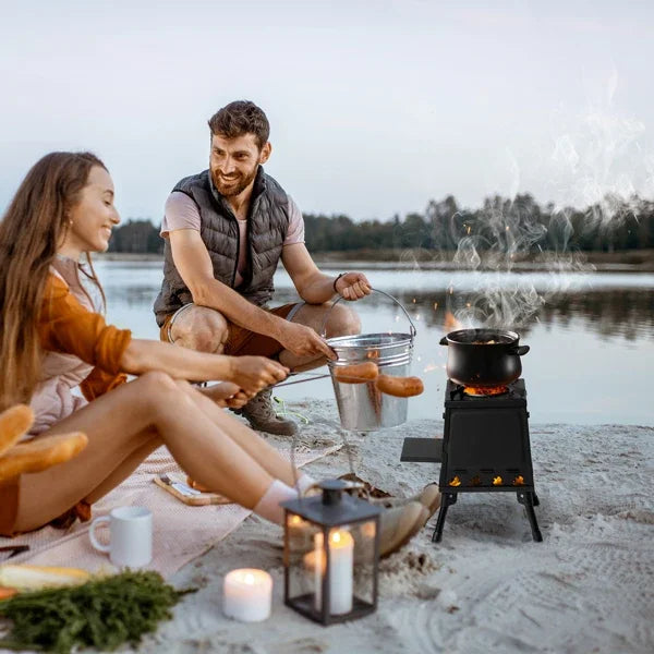 27*27*34cm wood camping stove