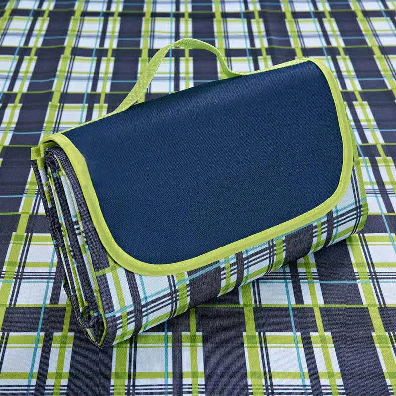 Waterproof Outdoor Picnic Mat Camping Beach Mat Plaid Portable Hiking Travel Sleeping Blanket Folding Grassland Pad Carpet