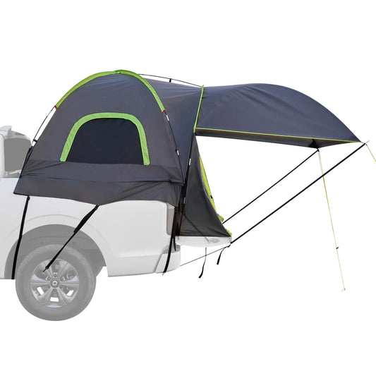 Pickup Truck Tent for Camping Waterproof PU2000 2-3 Person Truck Bed with Expandable Awning