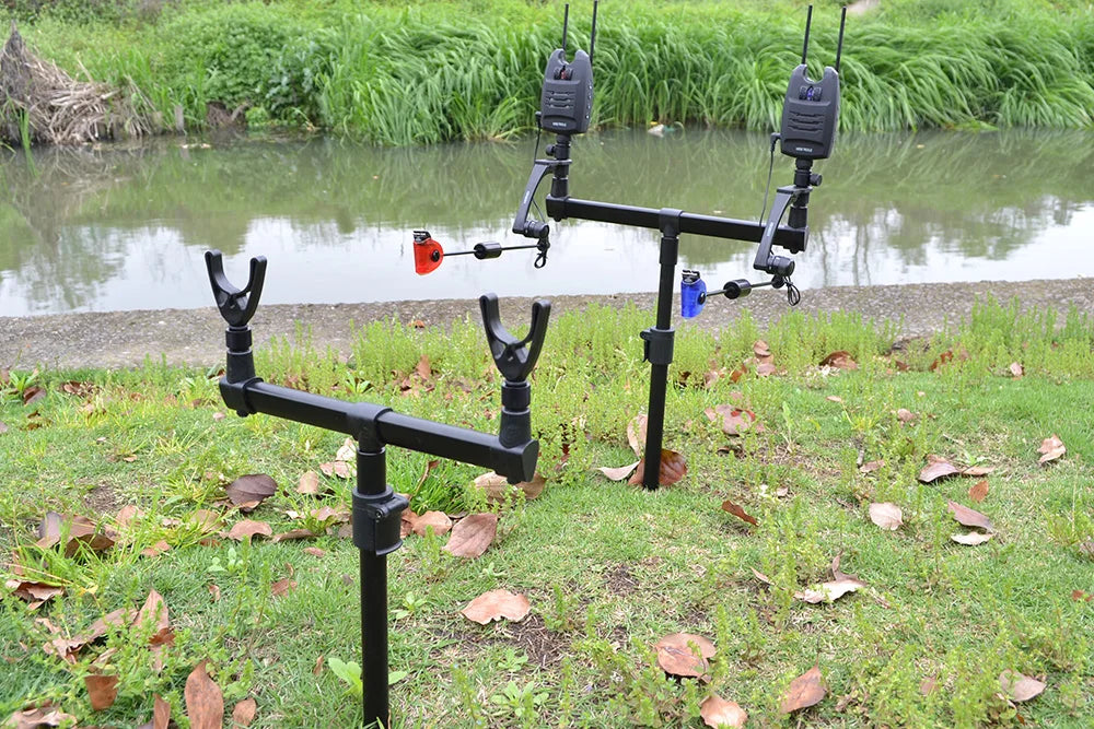 Carp Fishing Tackle Rod Pod Set With Bag 2pcs Bank Sticks And Buzz Bars Fishing Rod Holder