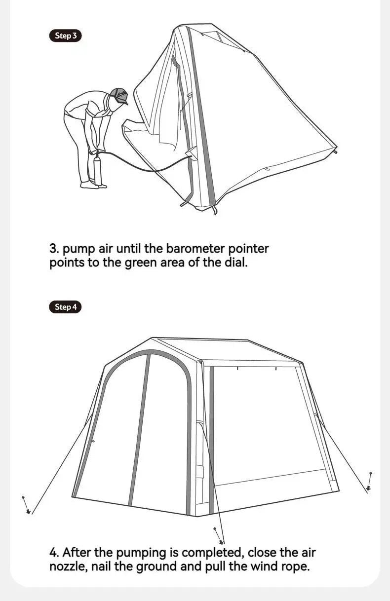 AIR 7.0 Car Tail Inflatable Tent Sunshade Waterproof SUV Travel Tent Versatile Outdoor Camping Removable DIY Car Tent