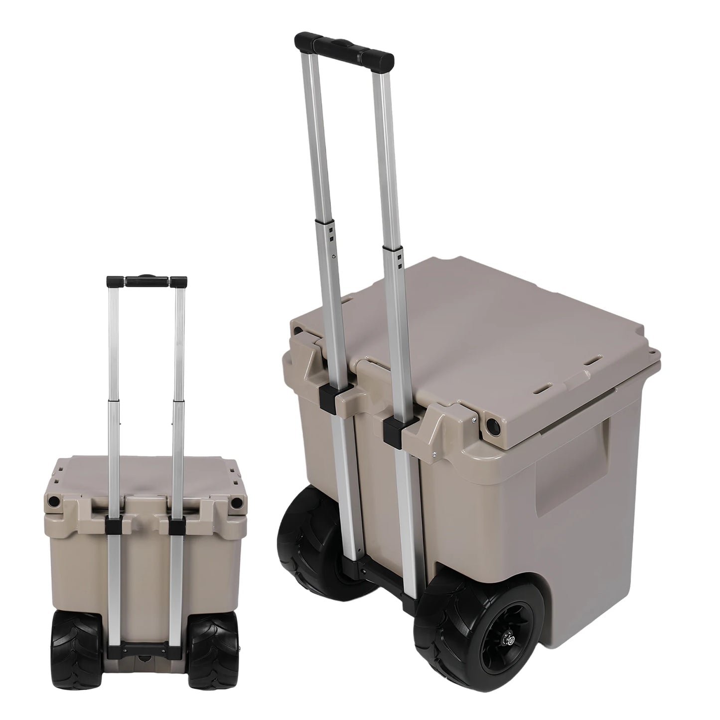 5L Insulated Wheeled Cooler with Leak-Proof Tight Latches for Camping Picnics More