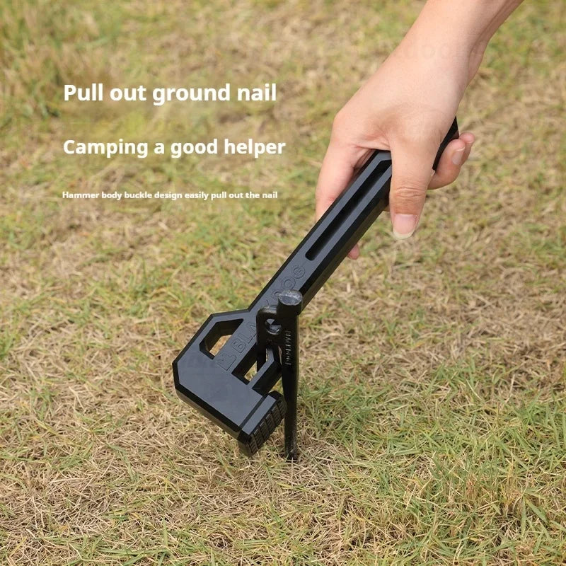 BLACKDOG Campsite Hammer PA6 Toughened Nylon Professional Ground Nail Removal Two-in-one Function Tent Stake Hamme