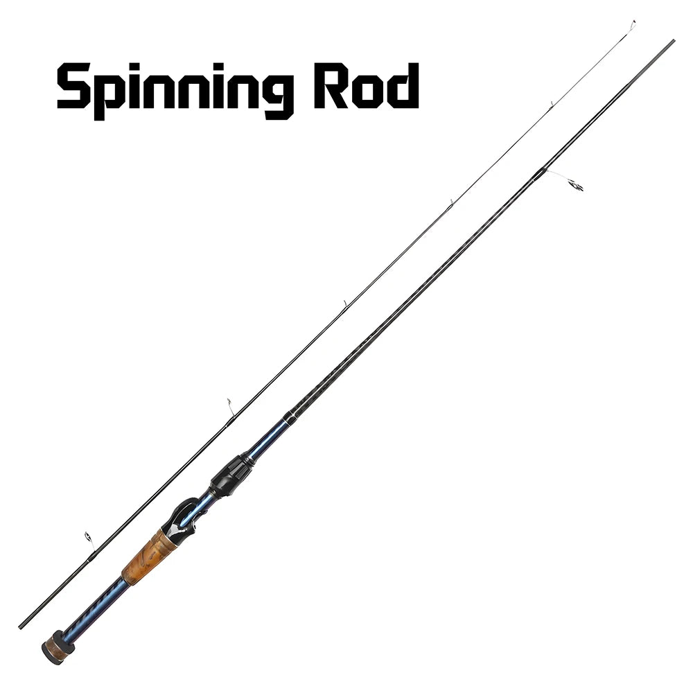 UL Fishing Tackle Lure Rod for Carp Trout Bass,Ultra Light Carbon Fiber Spinning / Casting Rod,Bait Fishing Pole Accessories