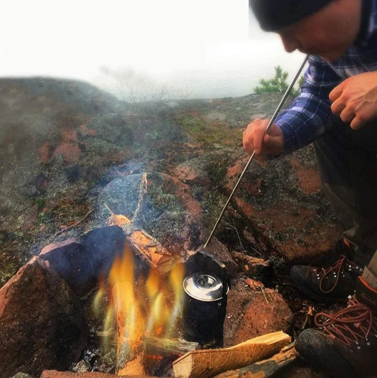 Fire Tube Blow Tool Pipe Camping Blower Collapsible Campfire Bellows Outdoor Telescopic Bellowing Survival Starter Pocket Gear