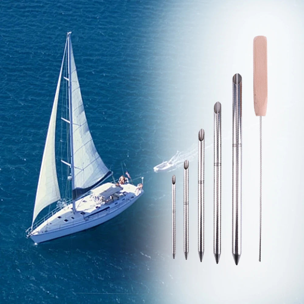 Stainless Steel Paracord Braid Needle Set Perfect for Leather and Paracord Work Includes Marlinspike and Smoothing Tools