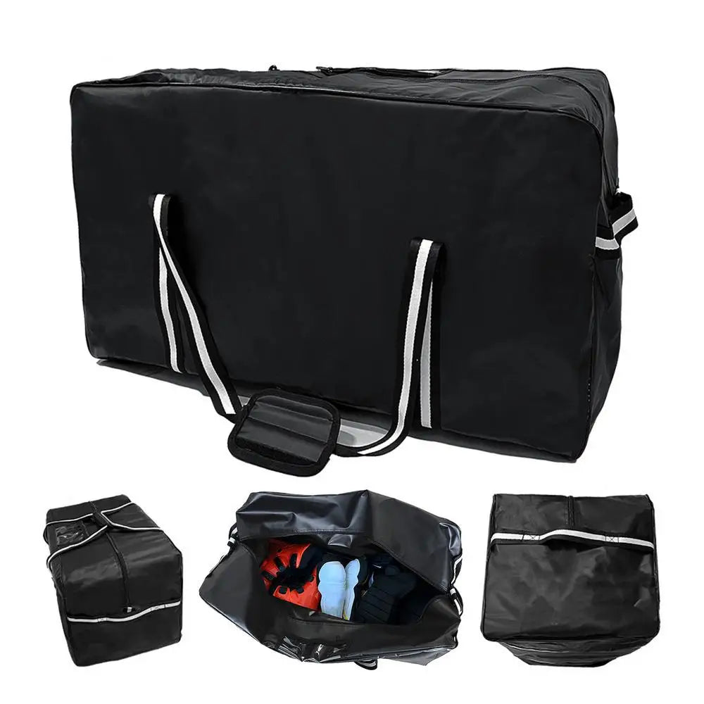 Hockey Gear Bag Ice Hockey Storage Duffle Bag Portable Travel Bag For Equipment Multifunctional Waterproof Ice Hockey Carry Bag