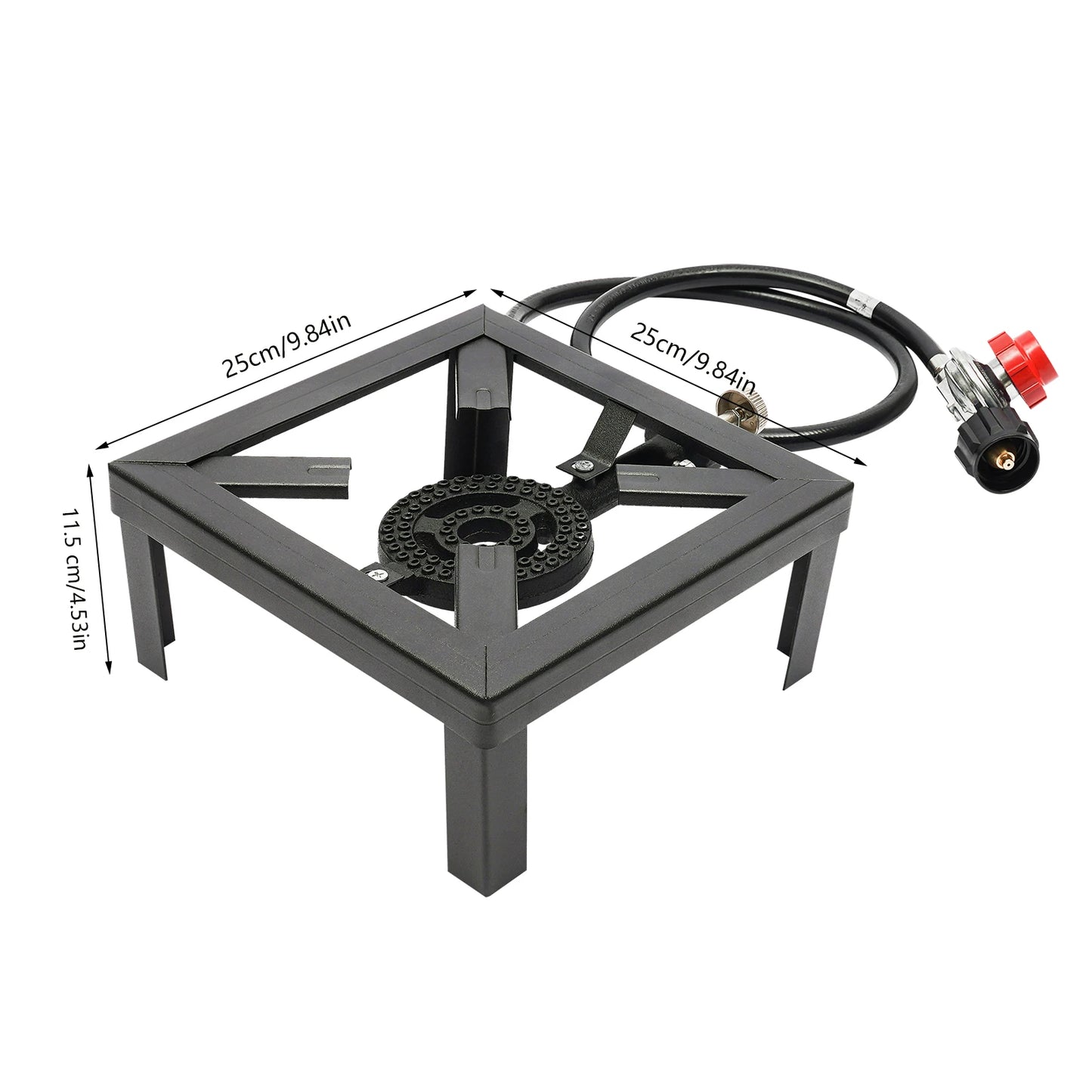 Camping Stove Burner Cast Iron Propane Gas LPG Stove BBQ Cooker or Regulator Hose