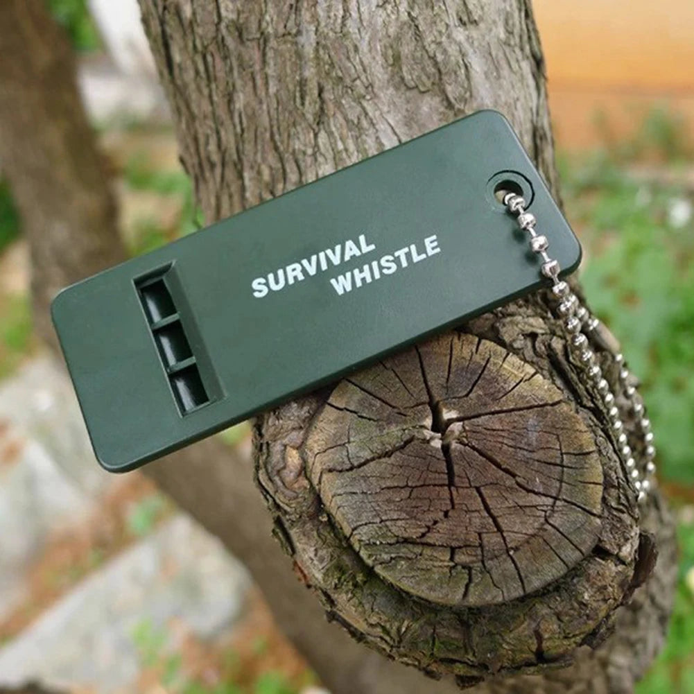 Survival Whistle High Decibel Emergency Whistle for Outdoor Camping&Hiking 3-Frequency Design Loud Safety Alarm Aid Tool