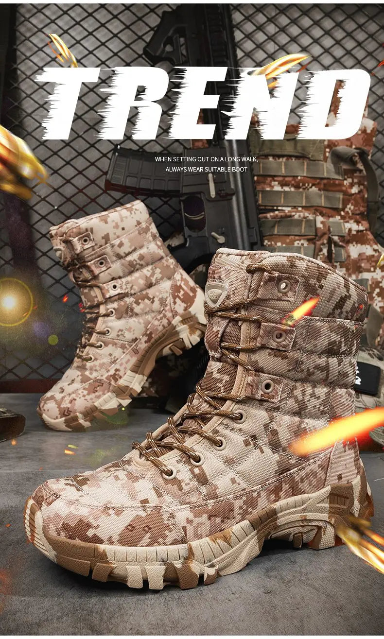 Men's hiking lightweight tactical boots