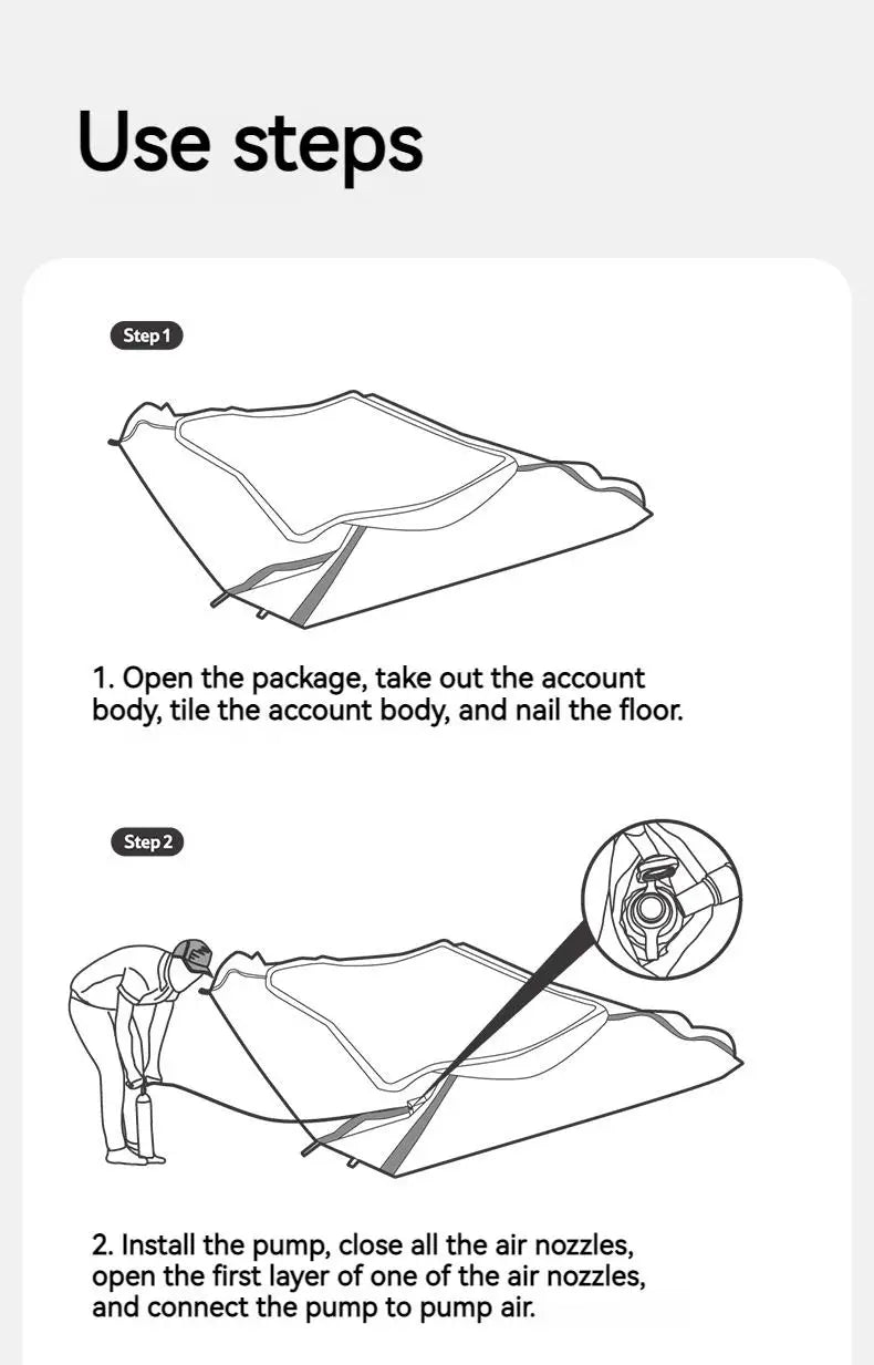 AIR 7.0 Car Tail Inflatable Tent Sunshade Waterproof SUV Travel Tent Versatile Outdoor Camping Removable DIY Car Tent