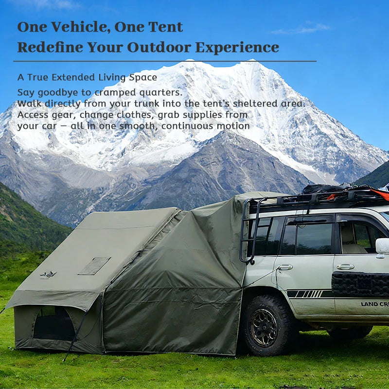 Inflatable camping tent 4-8 people with windows