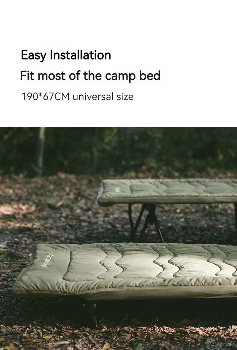 Naturehike Sleeping Pad Cotton Skin Velvet Outdoor Camping Bed Portable Relax Ultralight Camping Cot Mattress Easy To Install