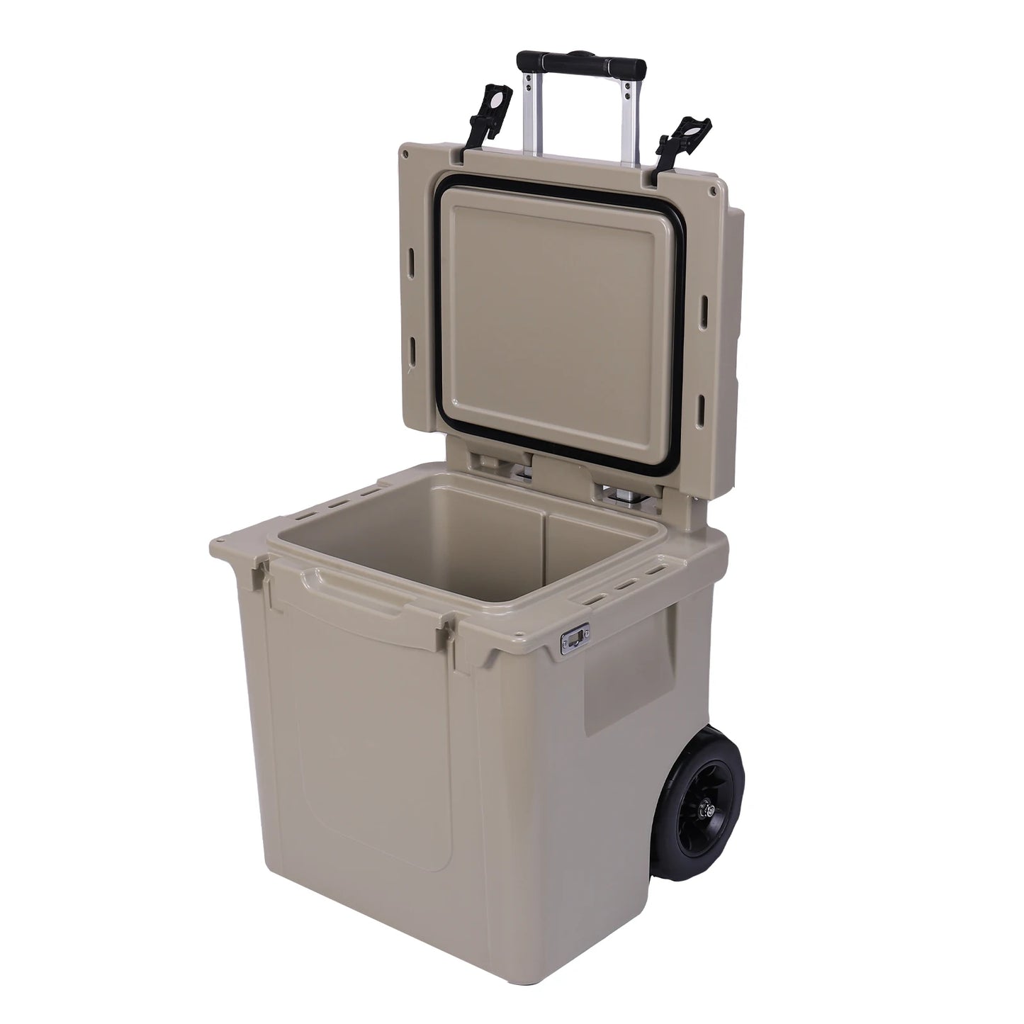 5L Insulated Wheeled Cooler with Leak-Proof Tight Latches for Camping Picnics More