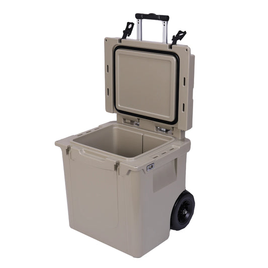 5L Insulated Wheeled Cooler with Leak-Proof Tight Latches for Camping Picnics More
